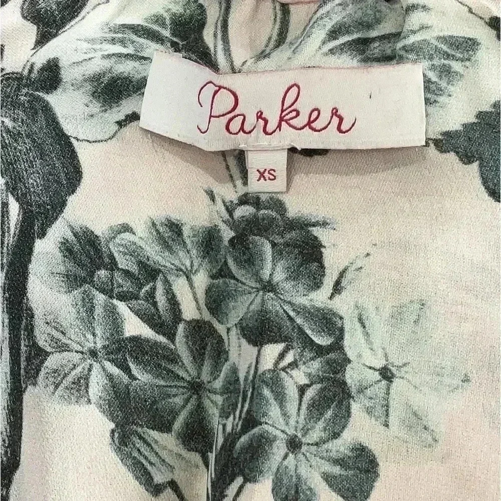 Parker Mandy Blouse Off the Shoulder SILK Blouse Pearl Paradise Women’s Size XS